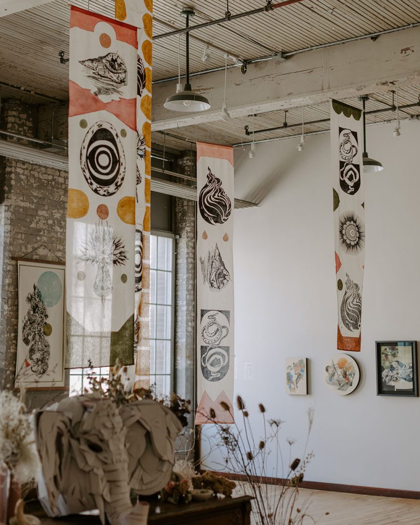 Banners. Some Faraway Shore Exhibit